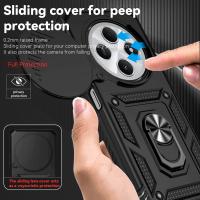 Funda para teléfono móvil con soporte de anillo, protección de lente de cámara con tapa deslizante antigolpes, TPU + PC, compatible con Xiaomi Redmi 14C. - details 9