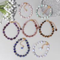 Pulsera de Cuentas de Lapislázuli Natural Pulseras Ajustables de Piedra con Chip Irregular - details 10