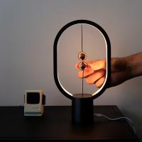Lámpara de mesa LED elíptica magnética, interruptor de aire medio, cuidado ocular, luz nocturna, Control táctil - details 1