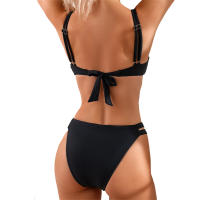 Traje de baño de tres piezas para mujer, conjunto de pantalones de Bikini, traje de baño de cubierta de playa - details 13