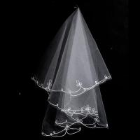 Velo de novia corto y sencillo de tul de dos capas con peine, velo de novia blanco marfil para novia, accesorios de boda - details 14