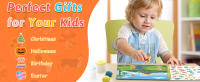 Libros de Pegatinas Reutilizables NeWYeS Pegatinas de Dibujos Animados para Niños - details 0