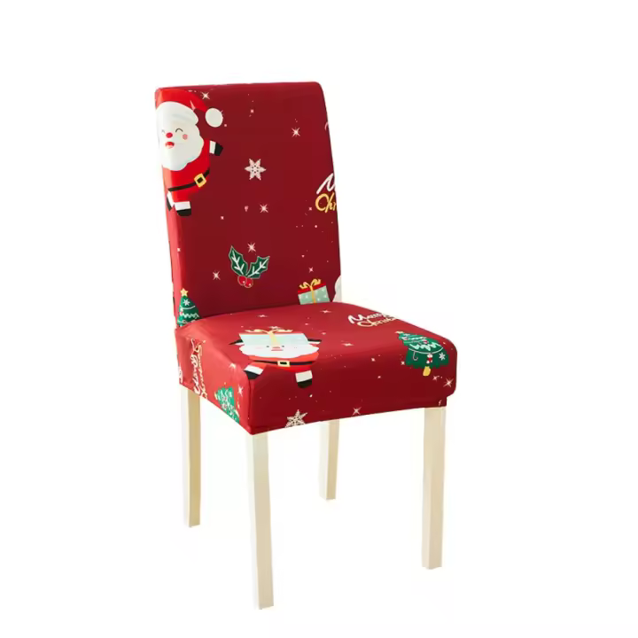 Fundas de Sillas de Navidad Universales Juego de 4 Piezas Ajustables para Cocina, Hotel, Restaurante, Fiesta, Hogar Decor - 1
