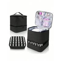 Bolsa Portátil Para Uñas De Doble Capa Organizador De Viaje Bolsa Multifuncional Para Esmaltes Y Aceites Esenciales Material PU Estilo Moda - details 21
