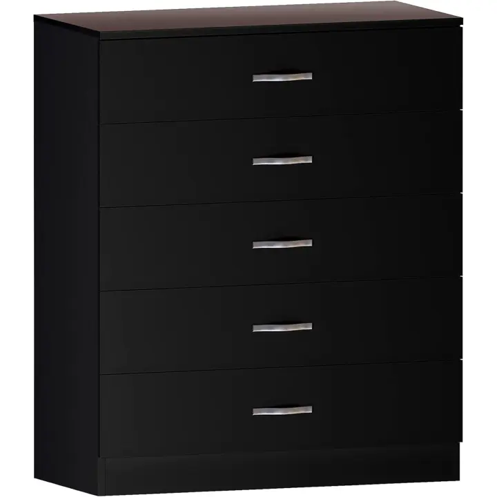 Soporte Único de Metal para Cama 5 Asas y Corredores Plata y Negro Tamaño 90cm x 75cm x 36cm - 1