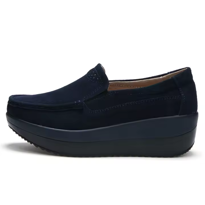 Zapatillas sin zapatos para mujer, correas de plataforma cómodas, gruesas y suaves, correas de negocios informales para caminar - 1