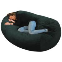 Puf, cojín, sillón, sofá, cama, gigante, dormitorio, salón, puf enorme, puf cama, cama, negro