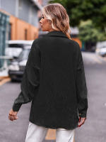 Blusa lisa de manga larga para mujer, camisa elegante con cuello vuelto, moda informal de oficina, nueva para primavera y otoño 2023 - details 30