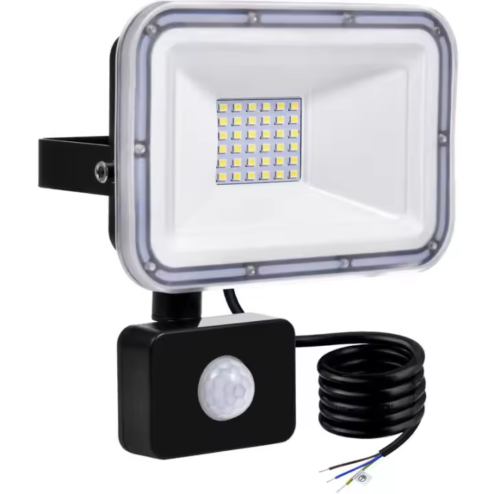 Iluminación Exterior, reflector LED para exteriores, luz de seguridad impermeable IP67 con Sensor de movimiento PIR - 1