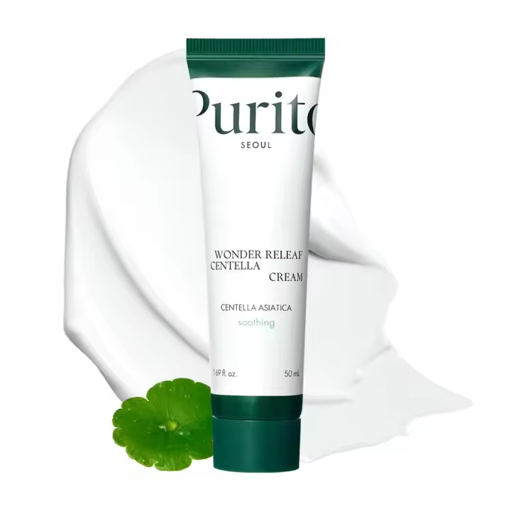 PURITO Centella Cream, Centella coreana, para todo tipo de piel, calmante, crema facial para rostro, K-Beauty, cuidado de la piel coreano, 50 ml 1,7 fl.oz - 1