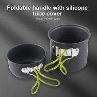 Utensilio de cocina para acampar y carretera, juego de villa ultraligero para exteriores, con cuchara plegable, tenedor, equipo de viaje para senderismo - details 5