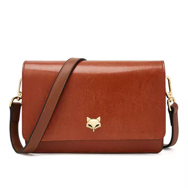 FOXER bolso cruzado de PU para mujer, bolso de hombro de moda de color sólido, bolso de múltiples ranuras - 1