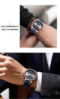 Reloj de Cuarzo CURREN 8403 Reloj de Tira de Acero con Calendario Estilo de Negocios y Ocio para Hombres Reloj de Pulsera de Cuero Automático - details 3