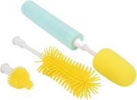 Limpiador de cepillo eléctrico para biberones, inteligente, extraíble, de silicona, con mango largo, automático, para la mayoría de biberones y vasos - details 0