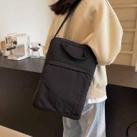 Bolso de nailon de gran capacidad para ordenador portátil, bolso de hombro, bolso cruzado, bolso de mano para documentos de oficina, bolso de mano con cremallera de Color sólido para ordenador - details 25