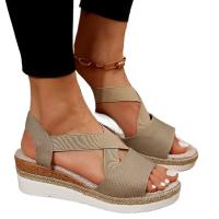 Sandalias de tacón de cuña de verano para mujer - details 8