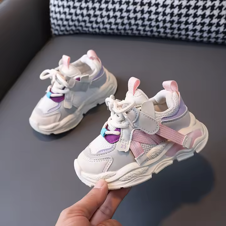 Niños Zapatillas de malla transpirable para niños de 1 a 6 años zapatos de bebé de suela blanda tendencia - 1