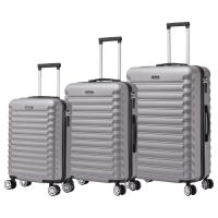 Conjunto de Maletas de Viaje Elegantes Carcasa Ligera de ABS, Cerradura Numérica, 4 Ruedas Giratorias 360 °   , Asa Telescópica de Aluminio Juego de Maletas Set Trolley Maleta Cabina ( 6990 M001 8008 6020 D7) - details 0