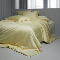 Conjuntos de Ropa de Cama de Algodón Natural Alta Cuenta de Hilos, Grado 5A, Tamaño de Cama Rey 2.0m, Color Sólido - details 2