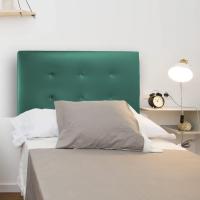 Estructura de Madera, Tapizado en Polipiel Blanca, Diseño Moderno con Botones, Fácil Instalación - Polipiel Blanca, 135 cm - details 14