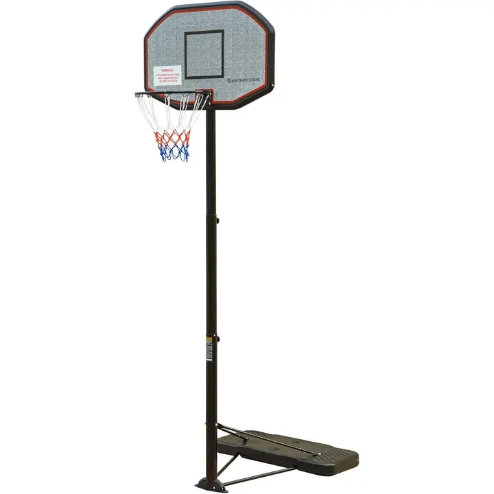 Canasta de baloncesto portátil ajustable en altura con tablero de impacto de altura oficial - 1
