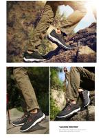 Zapatos de senderismo para hombre, zapatillas de deporte resistentes al deslizamiento, botas de montaña con cordones, talla grande 39-48 - details 6