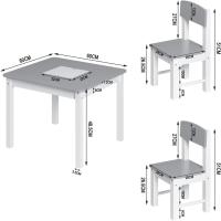 Set de Mesa y Sillas para Niños Base de Construcción y Bolso de Almacenamiento - details 6