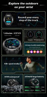 2025 deportes al aire libre resistencia gran capacidad 650 mAh nuevo reloj inteligente para hombres impermeable 100 + modo deportivo brújula Bluetooth llamada frecuencia cardíaca oxígeno en sangre fitness reloj inteligente para mujeres - details 1