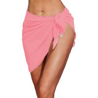 Falda larga y corta para mujer, traje de baño de Sarong, pareo de Bikini de verano, bufanda transparente - details 23