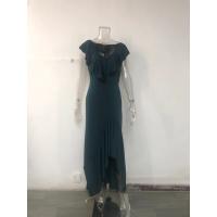 Flamin A Vestido de noche irregular y elegante con volantes y cuello en V - details 14