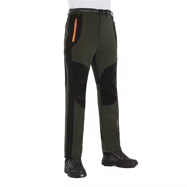 LNGXO Pantalones de Vellón para Invierno Cálidos, Impermeables, A Prueba de Viento, Suaves como Planchas para Ski y Montañismo al Aire Libre - 1