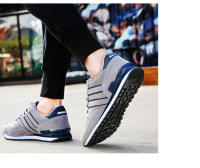 High Quality Men's Sneakers Leather Casual Sports Shoes Non-slip Running Shoes Breathable Men Tennis Shoes Comfort Flat Shoes - details 11