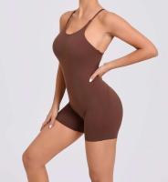Conjunto de entrenamiento de ejercicio para mujer, traje de yoga, ropa deportiva, mono de gimnasio, rojo, verano, 2024 - details 22