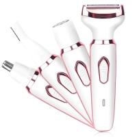Afeitadora eléctrica 4 en 1 para afeitado de cuerpo completo, afeitadora para mujer, depiladora Facial para cejas, recortadora de nariz, depilación de Bikini indolora - details 4