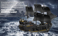 Pirate Ship Building Blocks Playset, Great Collectible!