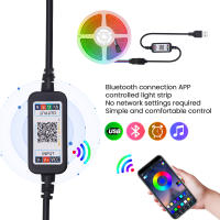 Tira de luz LED COB 5V USB Bluetooth APP XUNATA 576Leds/m Iluminación lineal para decoración del hogar y retroiluminación de TV flexible y transparente - details 6