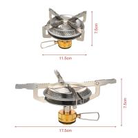 Lixada 3500W estufa de gas portátil ultraligera para acampar al aire libre, mochila de senderismo, horno de cocina para picnic - details 3