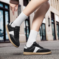 Zapatos informales de suela blanda para hombre, tablero de fondo plano, tendencia de moda de entrenamiento alemán, otoño, nuevo - details 7