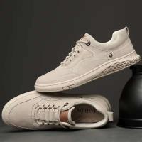 Nuevos zapatos casuales forrados de malla de estilo empresarial versátiles de gran tamaño para hombres a la moda - details 2