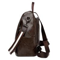 Mochila clásica de cuero sintético suave para mujer, Bolso multiusos a prueba de robo, versión coreana, novedad, envío directo - details 22