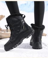 Botas de Nieve para Mujer Impermeables, Antideslizantes, Zapatos de Cordón Gruesos Talla Grande - details 17