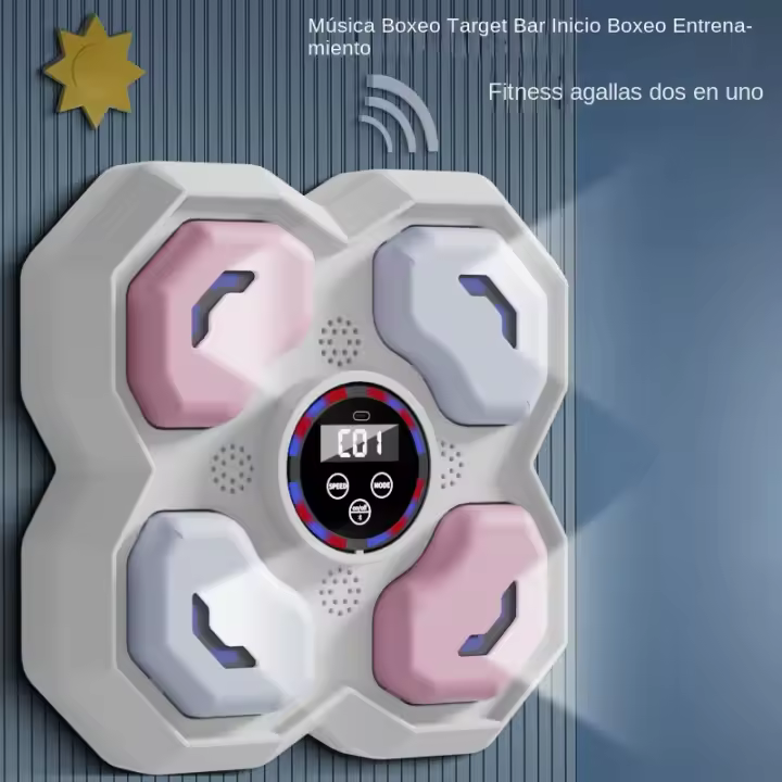 Boxeadores infantiles, boxeadores musicales, boxeadores de pared, boxeers inteligentes con guantes de boxeo y Bluetooth - 1