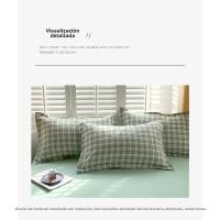 Juego de Cama Sencillo de Cuatro Piezas Dormitorio de Estudiantes Funda de Edredón de Algodón Lavado Agradable para la Piel - details 9
