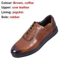 Todos a la venta, zapatos de hombre de moda, informales, con punta redonda, formales, de piel de vaca - details 11