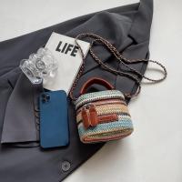 Bolso Cruzado de Tela Tirada a Rayas Chic Versátil para Uso Diario y Viajes - details 2