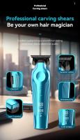 Kemei-cortadora de pelo inalámbrica profesional, máquina de corte de pelo con acabado eléctrico, recargable, cero Gapped, 2299 - details 3