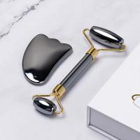 Terahertz-Rodillo de Jade Gua Sha para masaje Facial, masajeador de piedra Natural, raspador Gouache, tablero Guasha, herramientas de masaje para el cuidado de la piel del cuerpo y la espalda - details 2