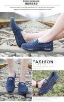 Nuevos Zapatos Vaqueros de Lona para Hombre Mocasines sin Cordones para Conducir al Aire Libre, Moda Vintage - details 1