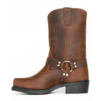 Suela de tacón de madera hecha a mano, aumento de altura 4,5 cm, botas cuadradas para hombre - details 10