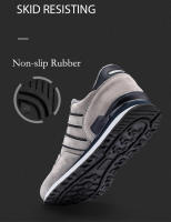 High Quality Men's Sneakers Leather Casual Sports Shoes Non-slip Running Shoes Breathable Men Tennis Shoes Comfort Flat Shoes - details 6